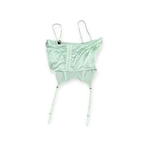 Frederick's of Hollywood Corset Lingerie XL Aqua NWT